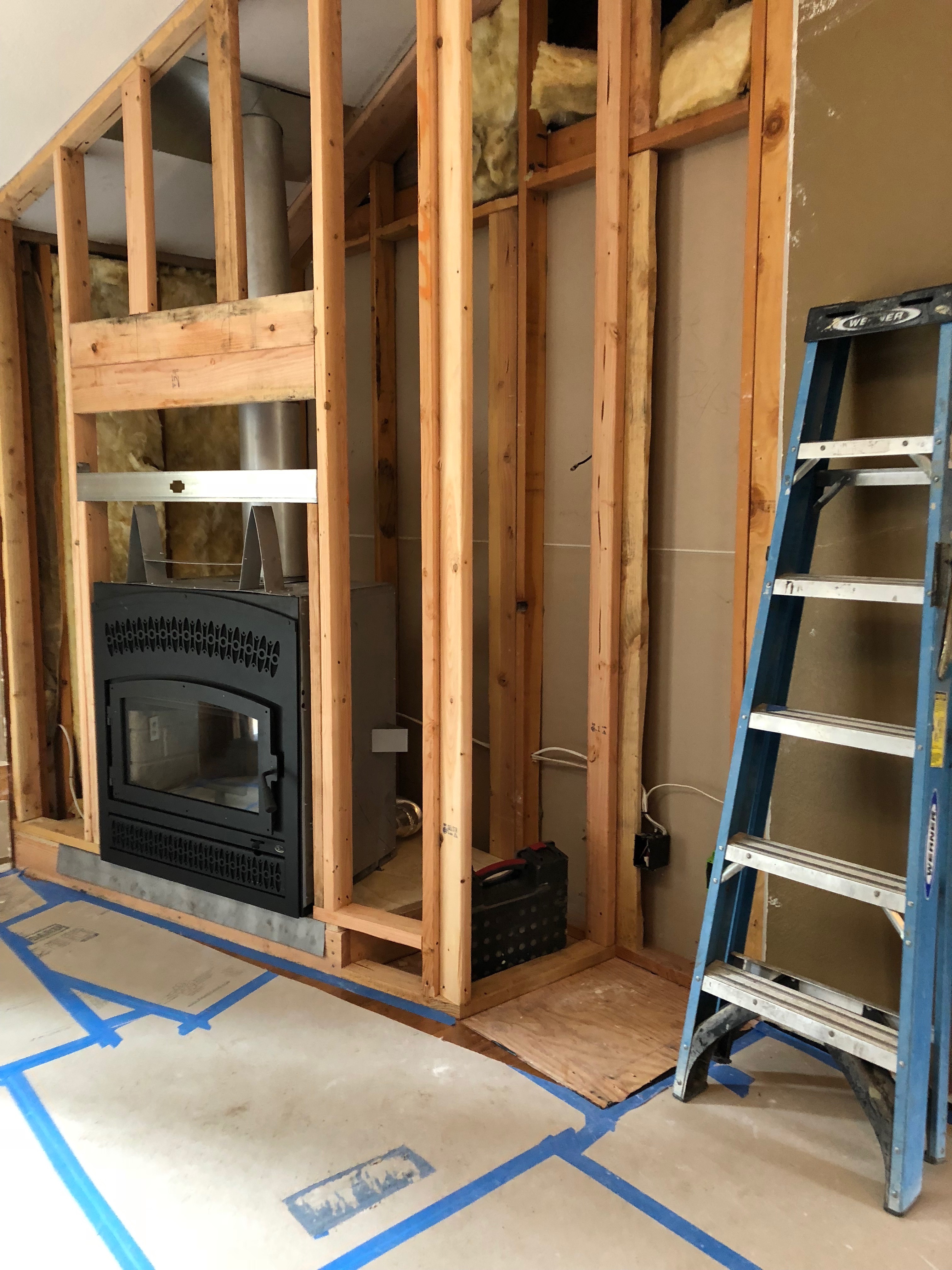 Progress.Fireplace.Sunriver.H2HandyPro.Framing